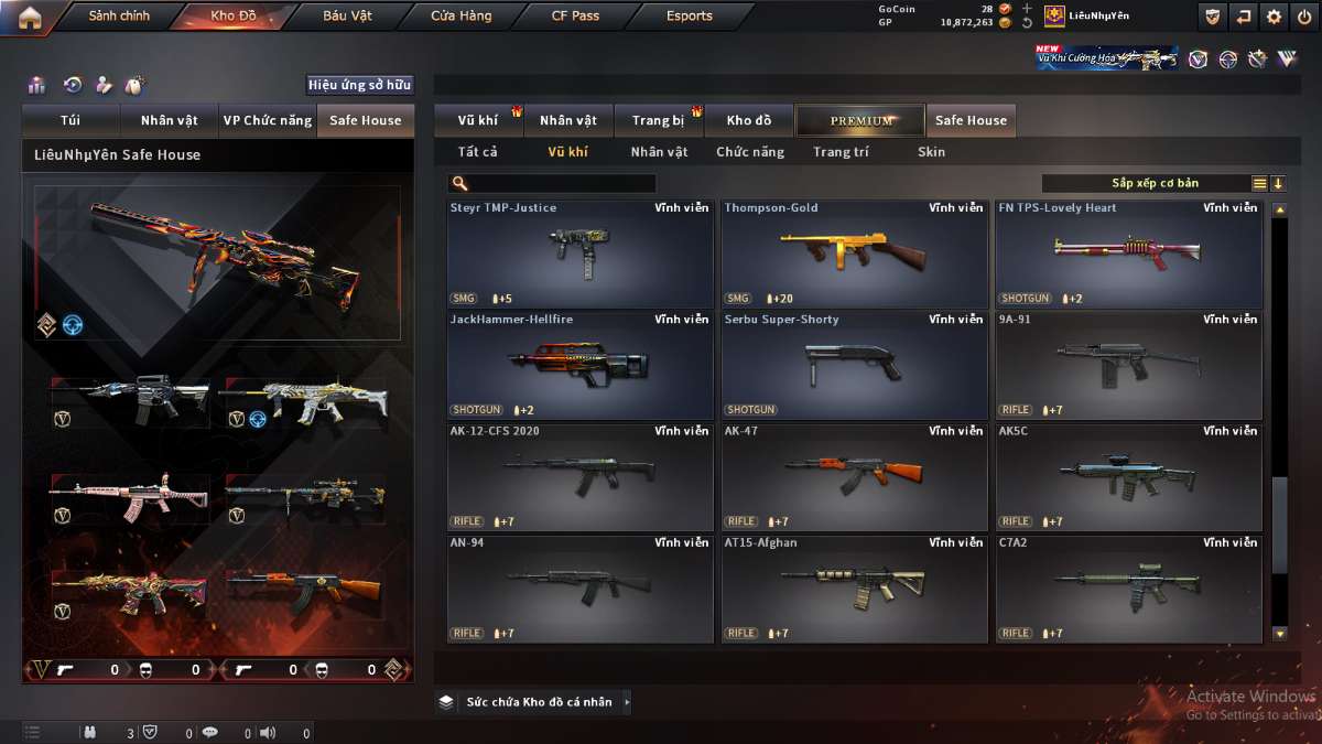 shop acc cf uy tin gia re